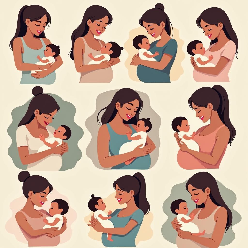 Various breastfeeding positions