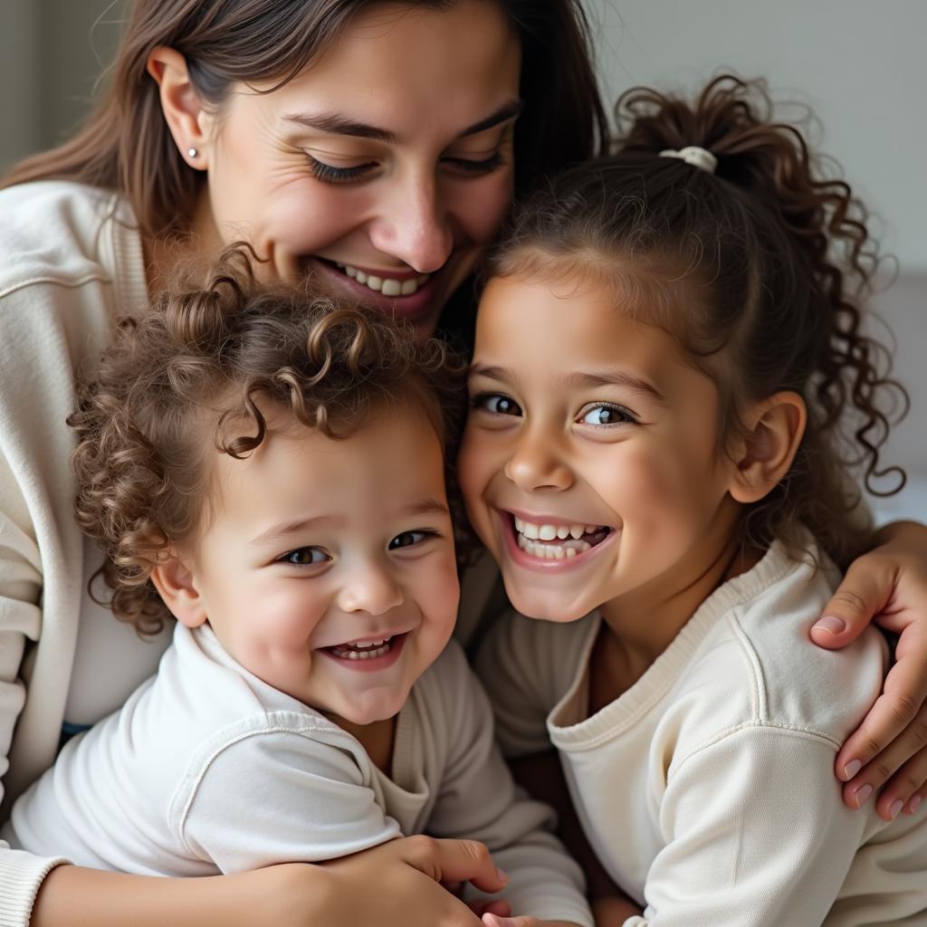 Image illustrating positive parent-child interaction