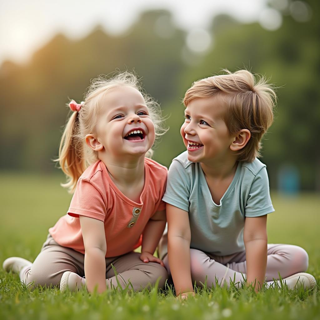 Image showcasing children engaged in collaborative play